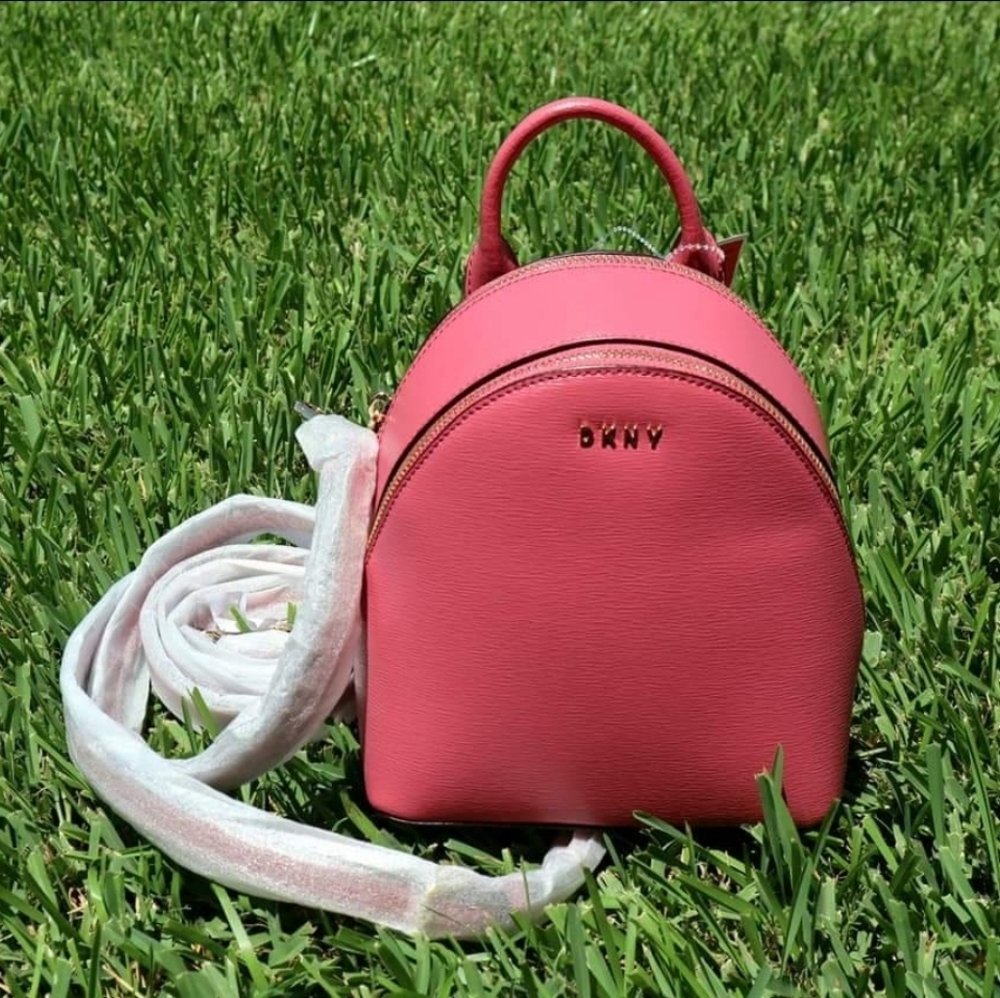 DKNY Bryant Park Pink Saffiano Leather Mini